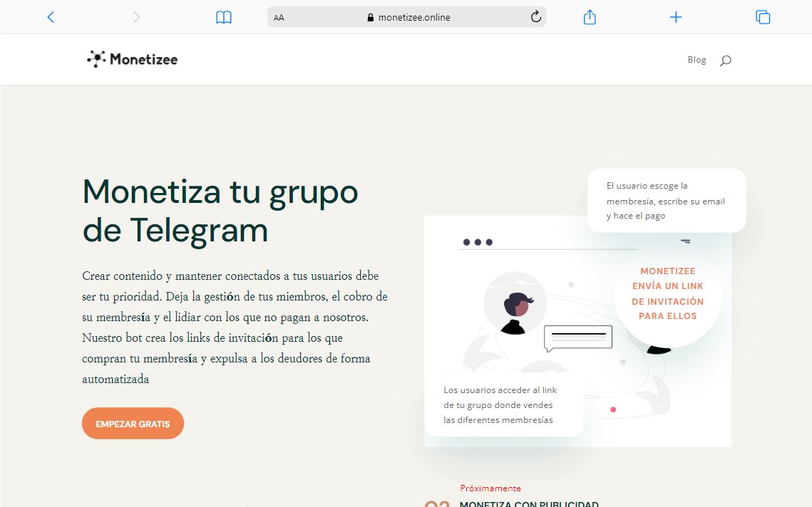 RoylerMarichal's tweet photo. Monetizee es un hecho 32 horas de trabajo después

🙌Ahora podrás monetizar tu comunidad de #Telegram de forma rápida y fácil

😎Te cuento qué es, cómo funciona y sobre el reto de hacer este #SaaS en 24 horas

👇👇👇 #buildinginpublic https://t.co/pIEbliIixc