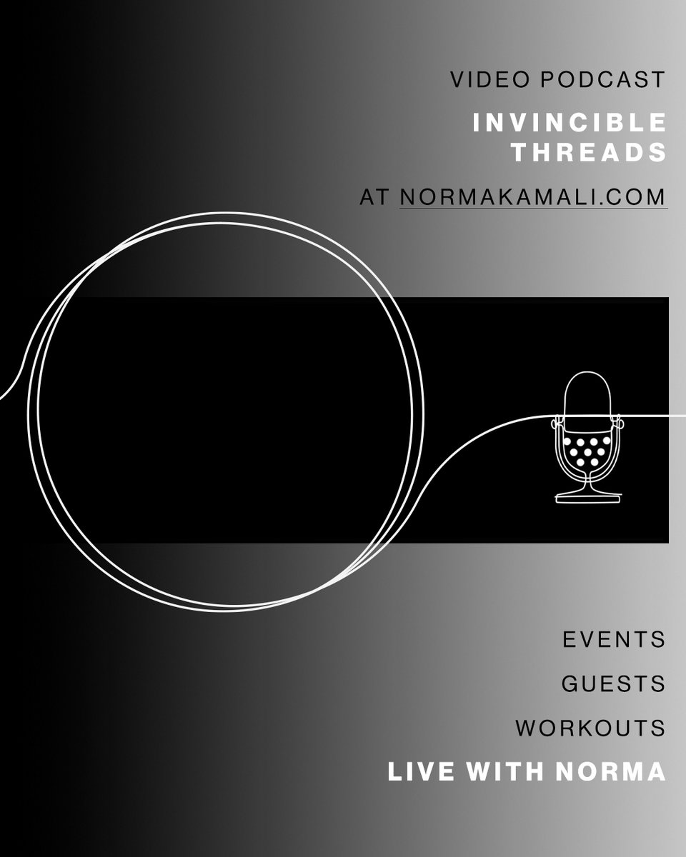 Coming soon! Dive into 'Invincible Threads: The Norma Kamali Video Podcast'—captivating talks on fashion, creativity, technology, and more. Join Norma for live workouts, fashion insights, and innovation discussions. Discover the future with us!