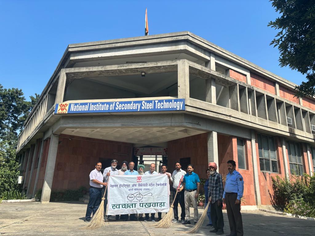 NISSTMGG's tweet photo. Swachh Bharat Mission, to achieve a "Garbage Free India" through Shramdaan and Jan Bhagidari, at NISST Campus on 2nd October, 2023. https://t.co/4HtwXqGMJv