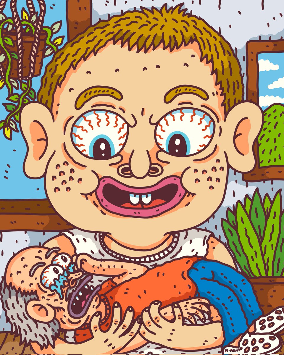 Oh baby baby , my baby baby

#originaldrawing #illustration #weirdoart #art #cartoonhumor #humor #doodleart #illustratorforhire #ArtistOnX