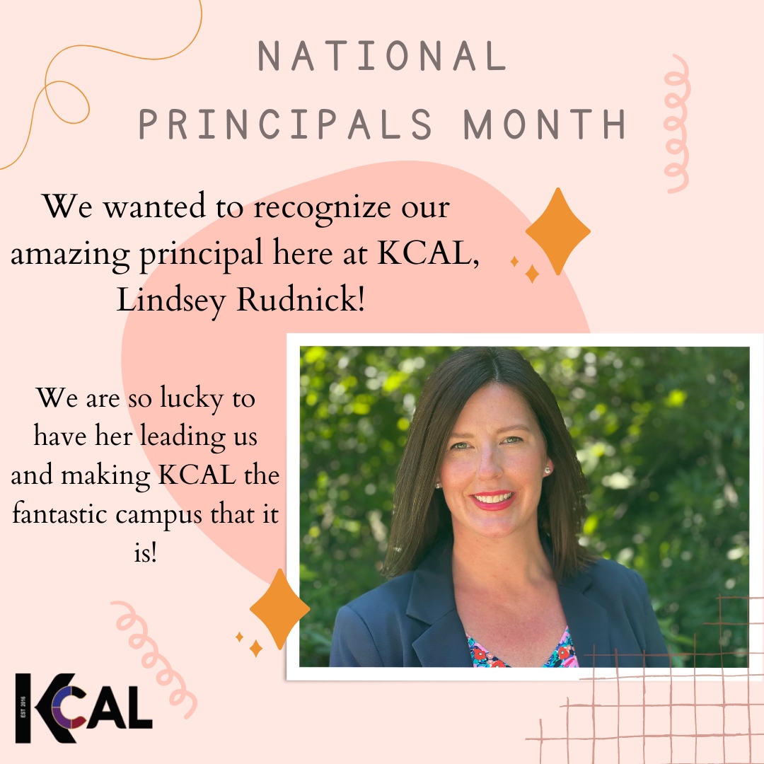 October is National Principals Month! We wanted to recognize our amazing principal here at KCAL, Lindsey Rudnick! 

#kcal #kellercenterforadvancedlearning #kisd #kellerisd #CelebrateKISD #CTEinKISD #theKCALconnection #nationalprincipalsmonth #thankaprincipal