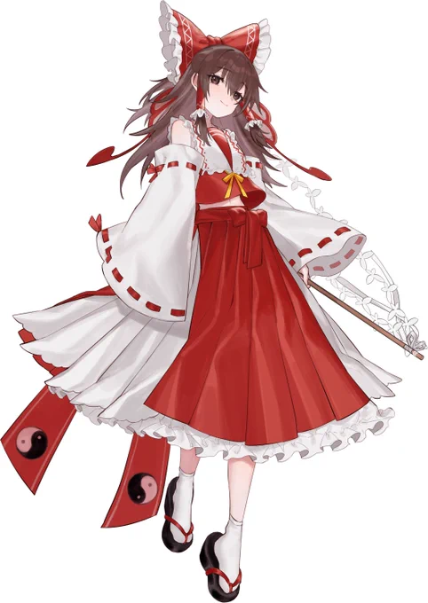 ということで新生立ち絵の霊夢と魔理沙です。無料でDLできるからよろしくね～ 