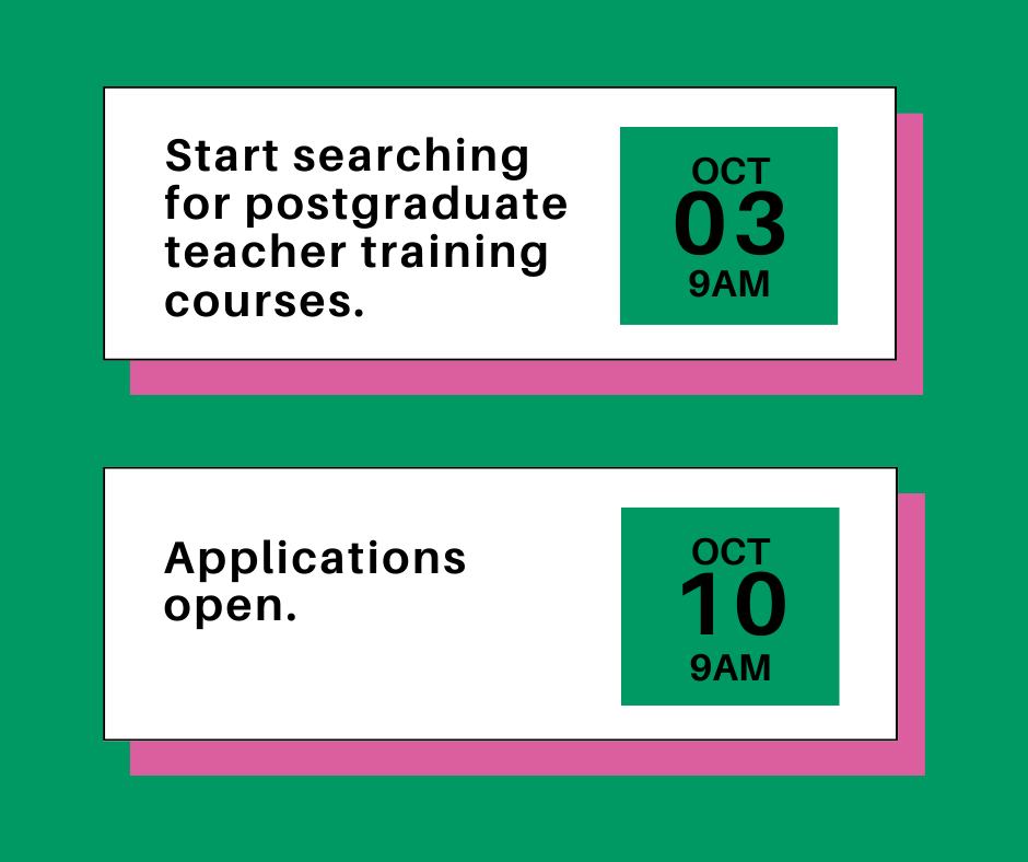 GORSESCITT's tweet photo. Ever considered teaching as a career?
Start searching and applying for 2024 postgraduate teacher training courses TODAY at 9am!
Applications open on 10th October!
We are an Ofsted Outstanding Accredited provider so get in touch to find out more.
#GORSESCITT #getintoteaching https://t.co/V2gG72q6Rl