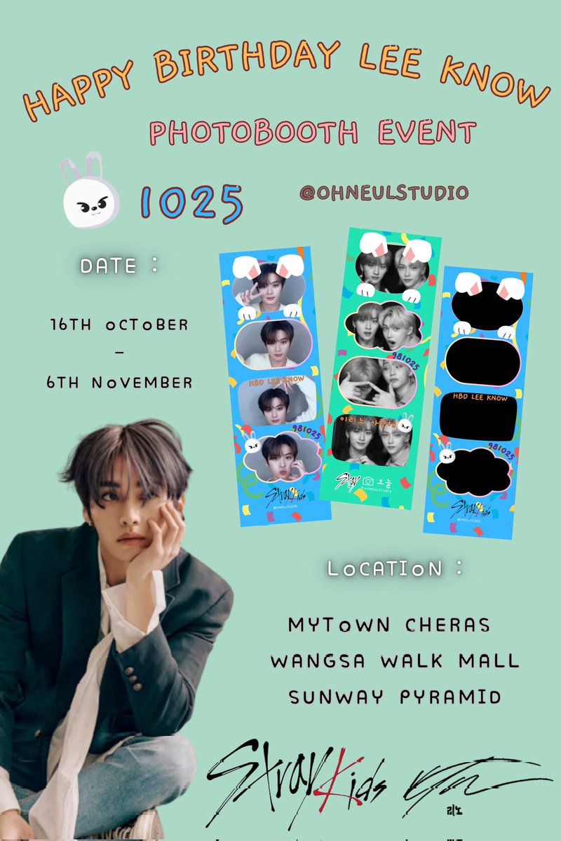 Check the Leeknow birthday frame at ohneulstudio 
Stay💜🫶

#straykids #스키즈 #stay #리노 #Leeknow #스키즈리노
#HBDLeeknow #ohneulstudio #photobooth #photo #event #malaysia #kl