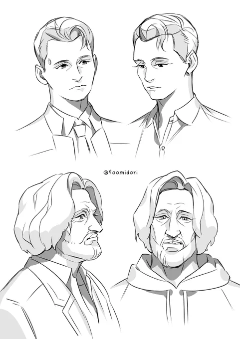 人相の研究です I want to draw as much likeness as possible. (⭕DBH、👼グオメ😈)