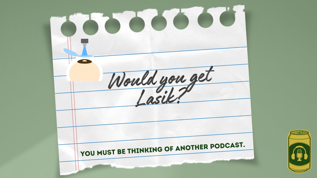 Don't you wanna see forever!? Ditch the glasses!?