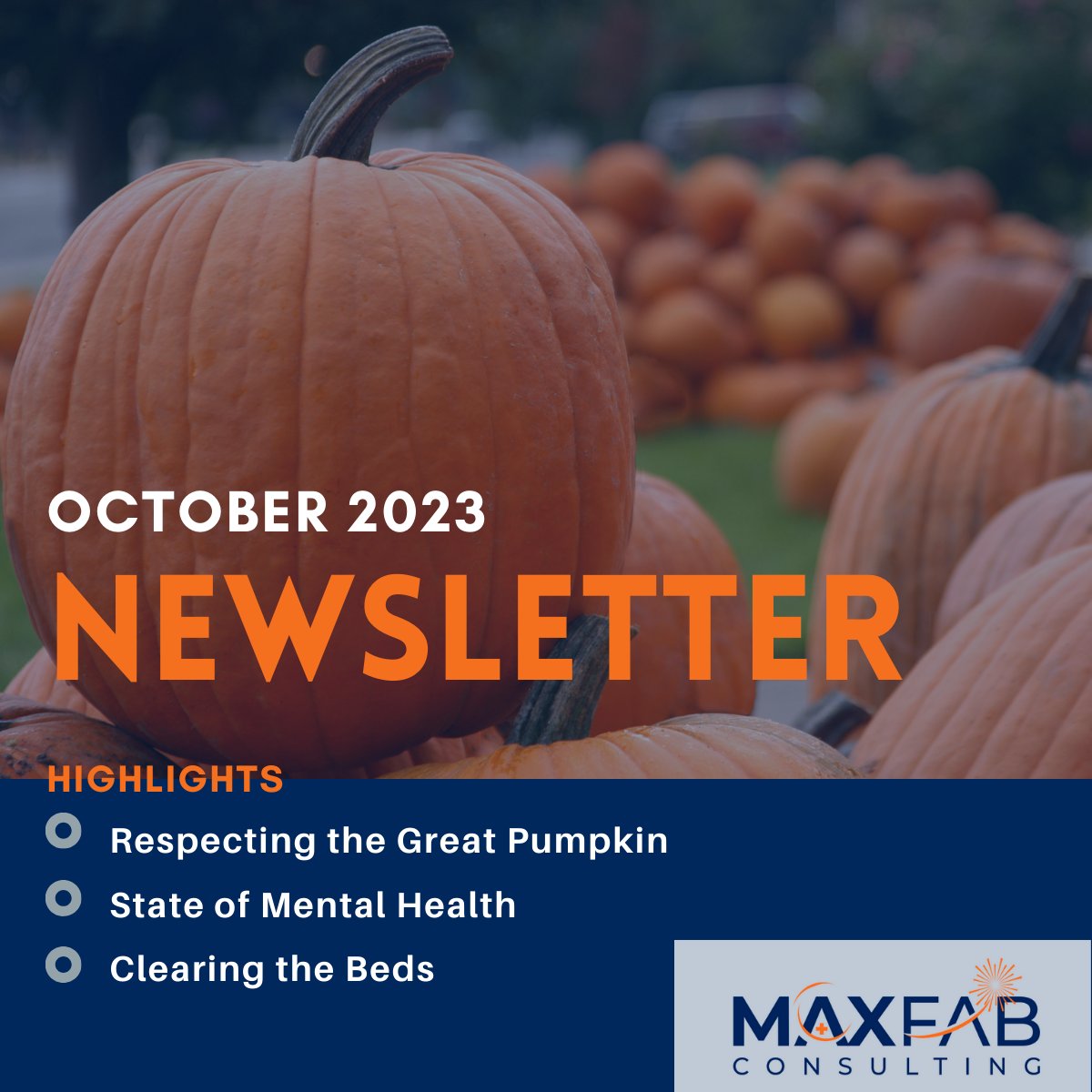 DaveNordel's tweet image. My October newsletter just dropped. Read about Respecting the Great Pumpkin, the State of Mental Health &amp;amp; Clearing the Beds: conta.cc/3ZK35aX #newsletter #leadership #maxfab #veteranready #veteranownedbusiness #usairforceveteran