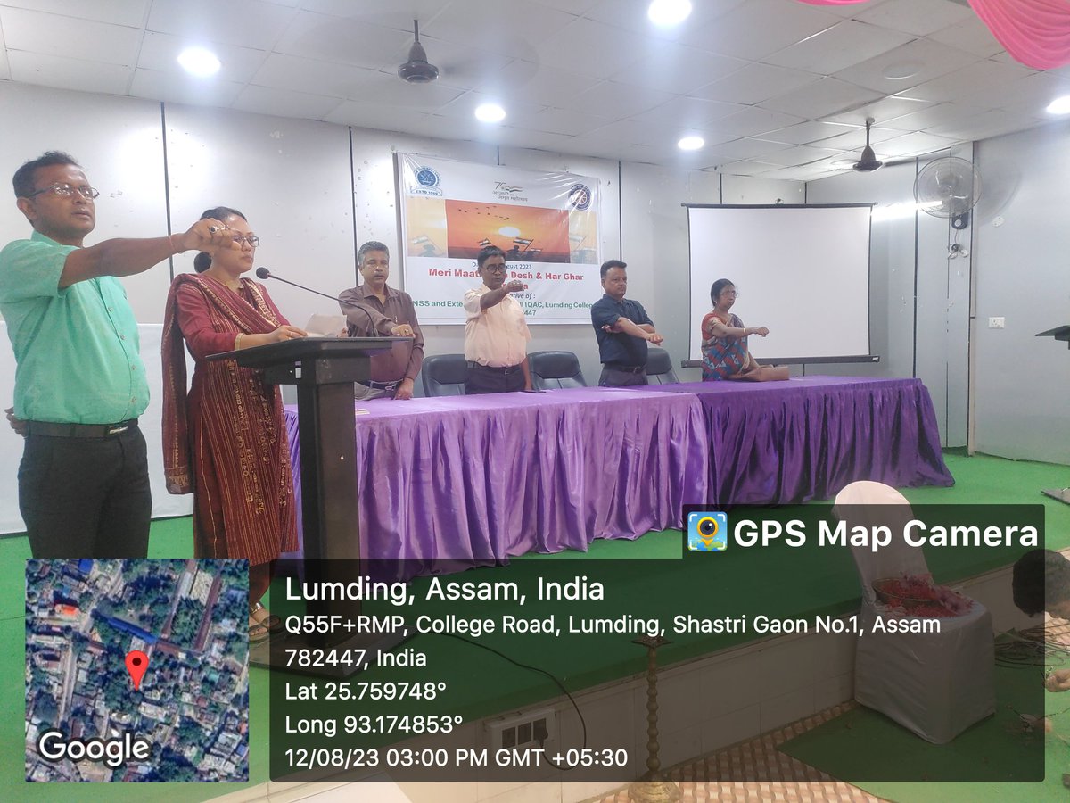 LumdingNss's tweet photo. Special oath-taking function on 12/8/2023. 
@_NSSIndia 
@nss_rdguwahati 
@DrRanjanKrKaka1 https://t.co/2Q87M2vVSC