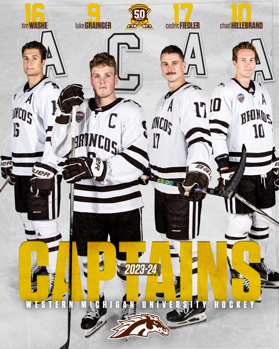 Luke Grainger will wear the C for the Broncos with Tim Washe, Cedric Fiedler and Chad Hillebrand serving as assistants!

READ -- buff.ly/3RP6X8u 

#BroncosReign