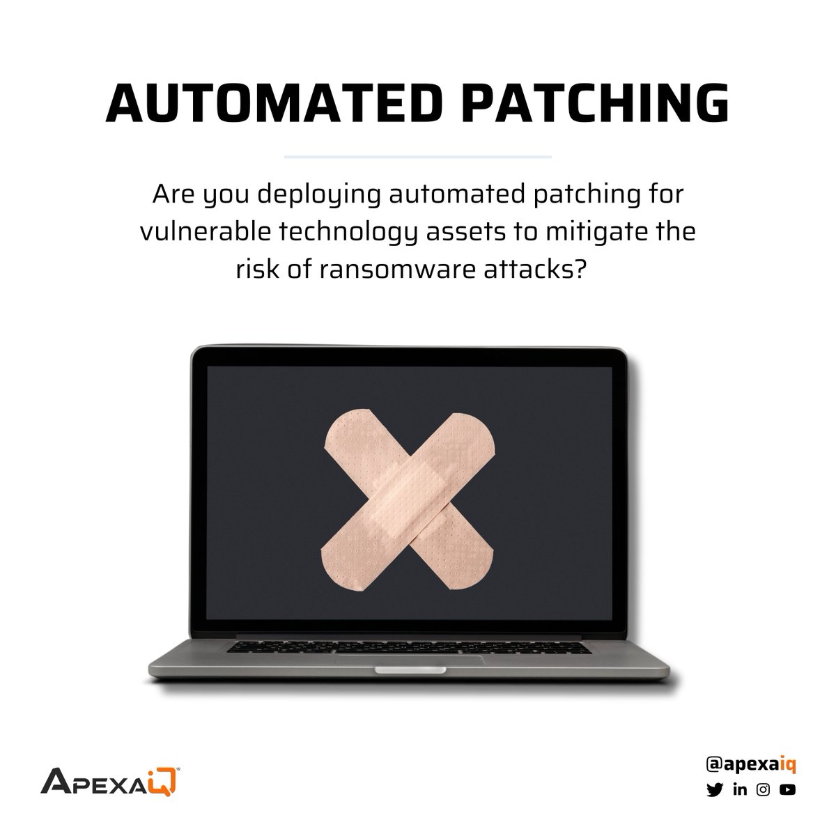 ApexaiQ's tweet image. Ransomware attacks accounted for 68.75% of all cyberattacks recorded by Sophos this year.
With automated patching, you strengthen your security posture and ensure that security vulnerabilities are addressed promptly.
bleepingcomputer.com/news/security/…
#AutomatedPatching #CyberMonth2023