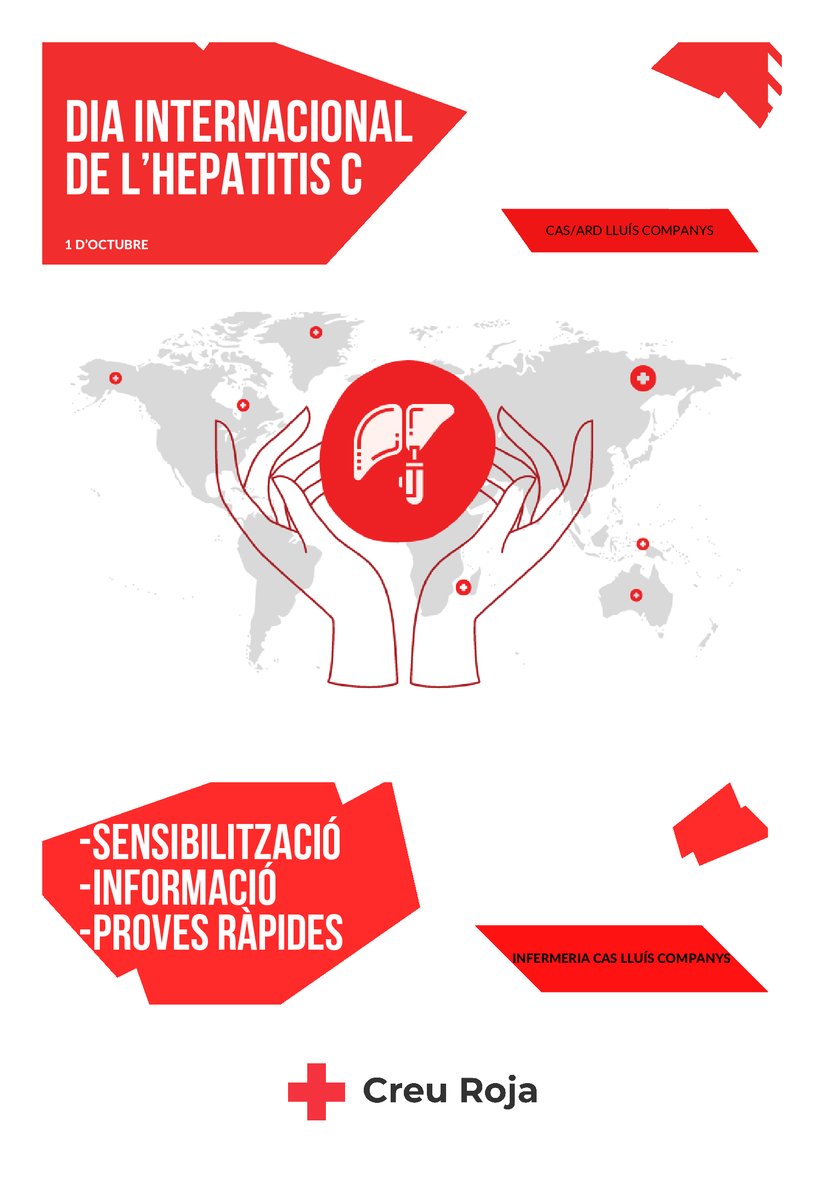 CreuRoja_Salut's tweet photo. Tres claus per assegurar l'èxit en prevenció, detecció i tractament en Hepatitis C :

📝 Informació
🎯Sensibilizació
💉Proves ràpides
#CasCreuRoja #prevenció #HepatitisC https://t.co/X6IEq9BKiU