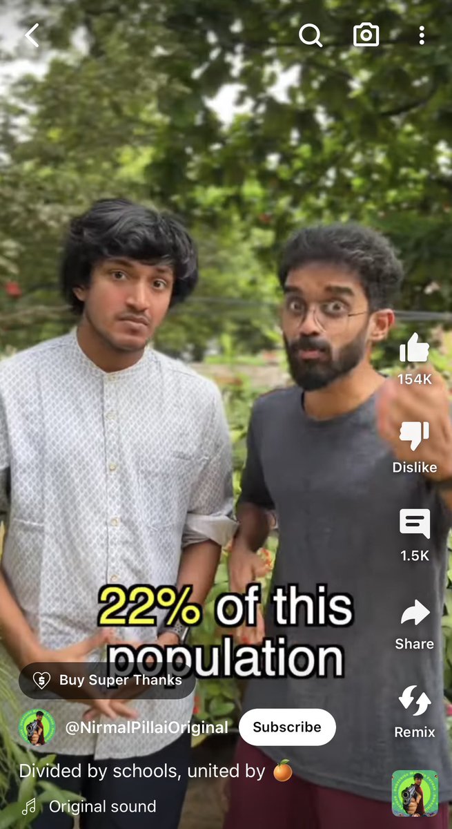 erbmjha's tweet photo. Nirmal Pillai, a well-known influencer with a significant Instagram following of 670K and nearly 500K YouTube subscribers.

He is shamelessly sharing a distorted map of India without the Northeast and Kashmir. Requesting @YouTubeIndia to take down this video.

These channels should be permanently deleted.