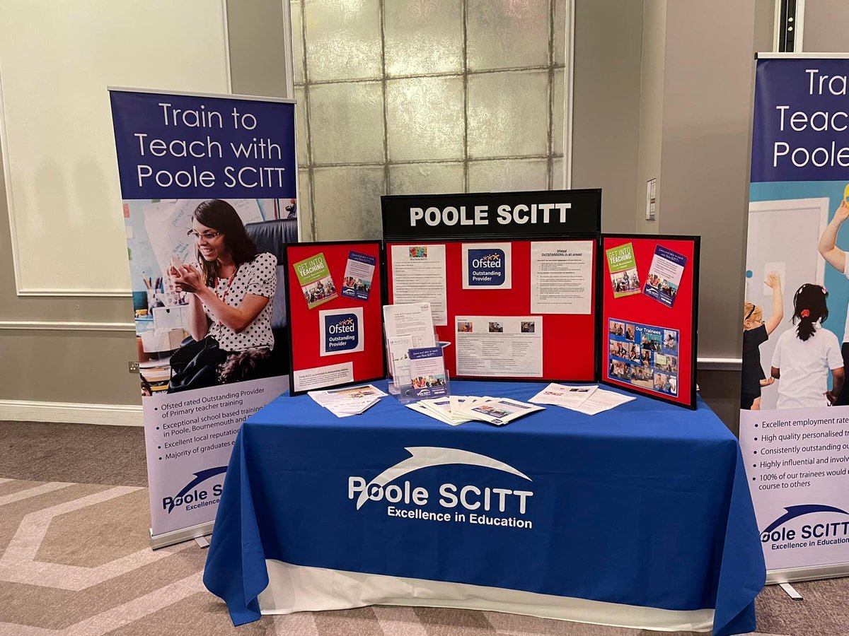 Don’t forget we are at Poole High tomorrow evening from 4.30-6 for a Train to Teach event… hope to see you there!!