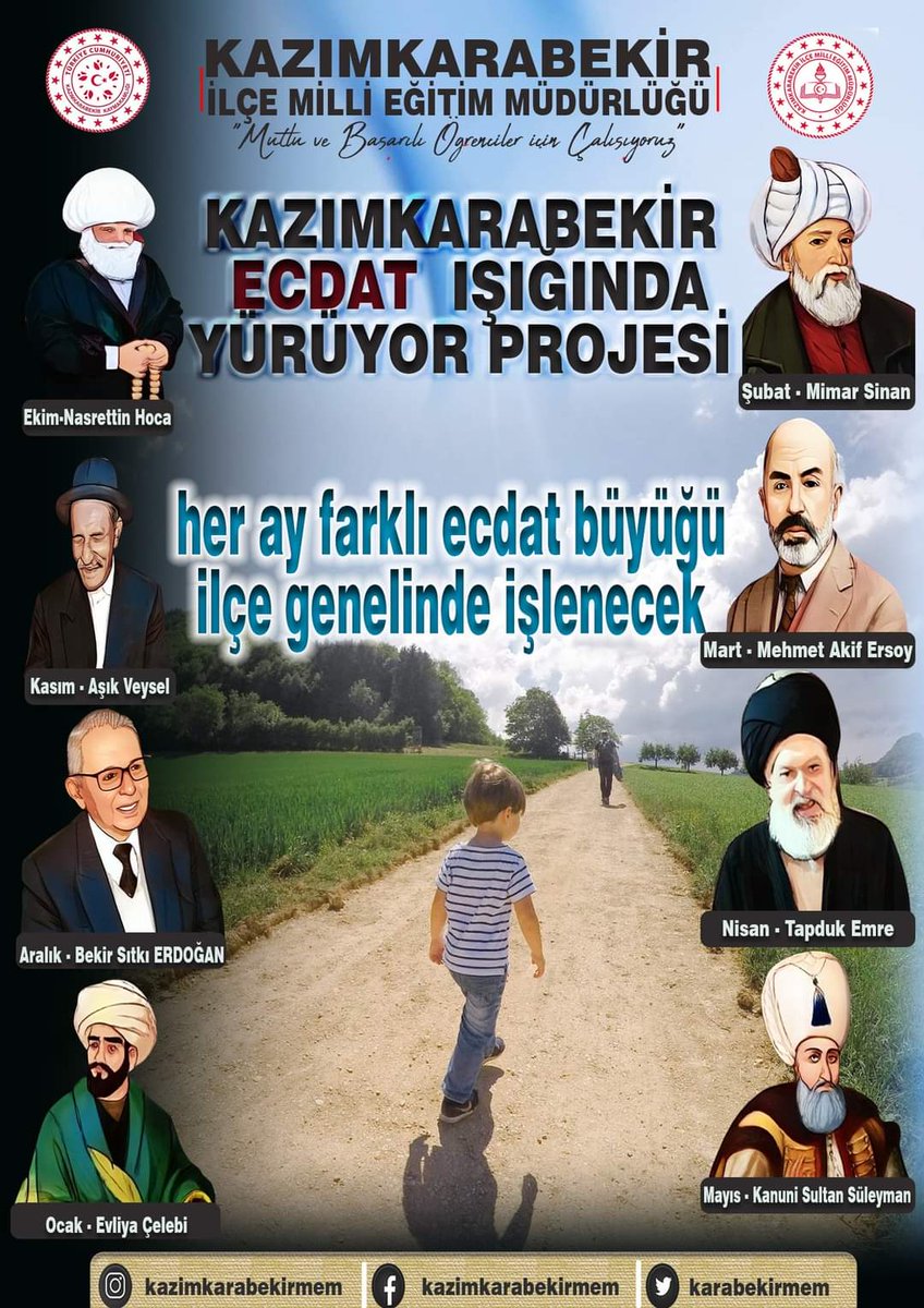 mueryigit's tweet photo. İlçemizdeki öğrencilerin tamamını ecdadını tanıyan, rol model alan nesiller olarak  yetiştirmek amacıyla başlattığımız Kazımkarabekir Ecdat Işığında Yürüyor projemiz bu yılda yeni ecdat büyükleri ile ilçe genelinde başlıyor
Katkı sağlayan  arkadaşlarıma ve aielere teşekkür ederim https://t.co/CTNg0JFIPK