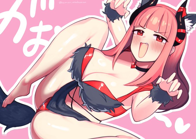 😈🎀「とりっくおあとり〜と💕お菓子くれないと、狼イヴがイタズラしちゃうよ〜?しもべくん💕」 