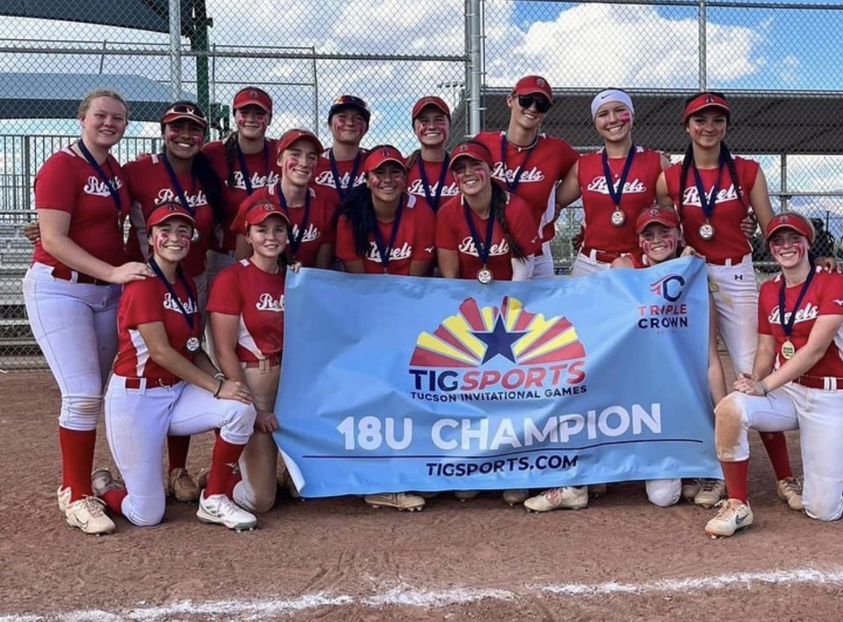 MakThompson2025's tweet photo. TIG tourney champs!🏆 We went 5-0 this weekend so proud to be apart of this team! #rebelsselect #rebelssoftball #tucsoninvitationalsports https://t.co/puDNsdulJV
