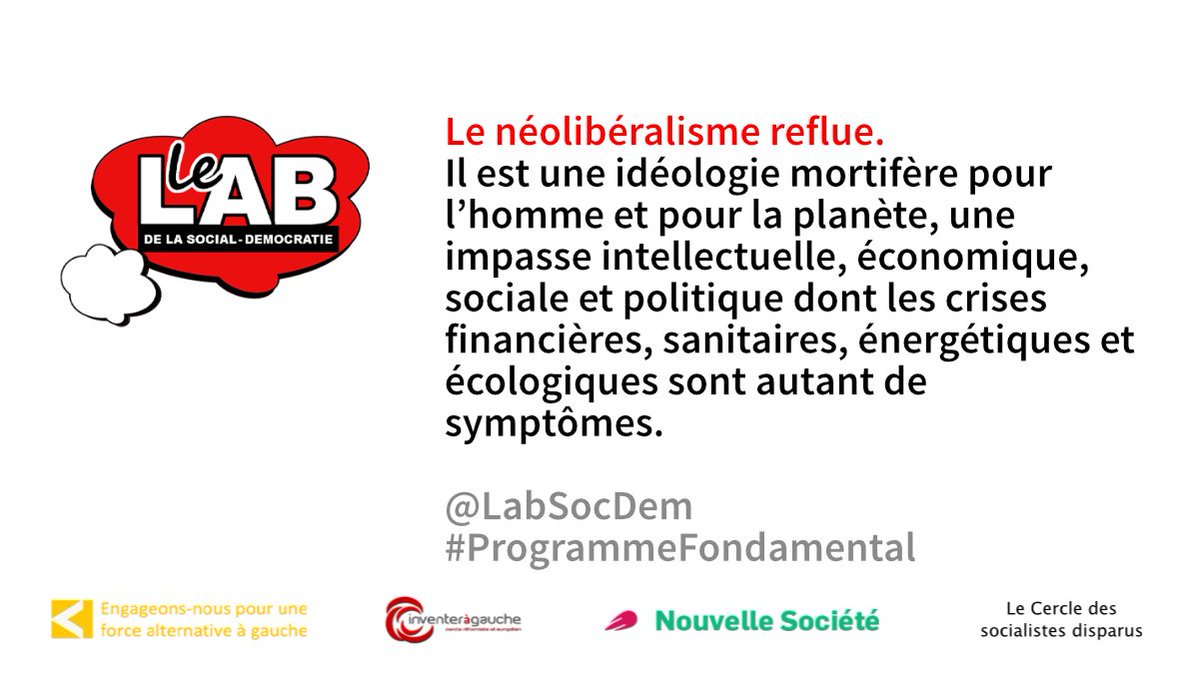 <a href="/jccambadelis/">Jean-Chr. Cambadélis</a> <a href="/mdestot/">Michel Destot</a> <a href="/JoffrinLaurent/">Laurent Joffrin</a> <a href="/patrickvieu10/">Patrick VIEU</a> <a href="/Val_BougaultDel/">Valérie Delage</a> "Avec le reflux du néolibéralisme, c'est le retour du politique dans nos sociétés. Ce retour, celui de l'Etat aussi, est positif. " #ProgrammeFondamental <a href="/patrickvieu10/">Patrick VIEU</a>