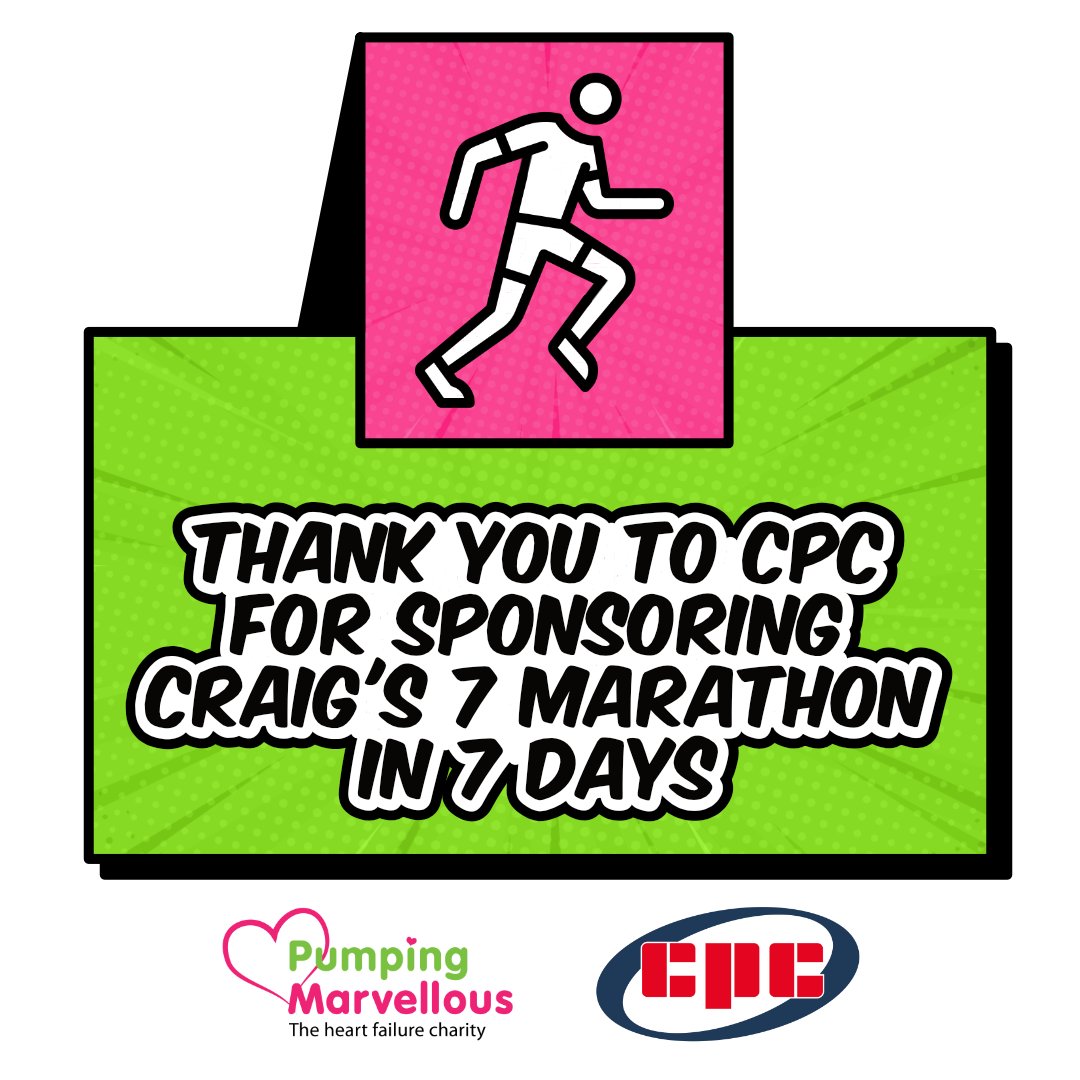 pumpinghearts's tweet photo. We're pleased to announce that CPC will be sponsoring the 7 Marathons in 7 Days event.

CPC is one of the UK’s leading distributors of Electricals, Lighting, Tools, Computing and AV products. Based in Preston, CPC work closely with businesses, tradespeople and DIY enthusiasts of all types, providing a massive range of 100,000+ products and a friendly service that people love.

Check out CPC 👉 https://t.co/Vdr0PcQ4H4
Support Craig's fundraiser 👉 https://t.co/sr3CnR84Bm