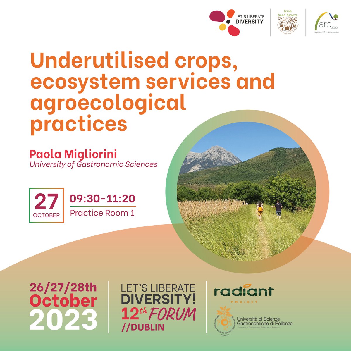 ECLLD's tweet photo. #LLD2023DUBLIN๐ฆโ๏ธ๐ฎ๐ช
The aim of this WS is to explore the contribution of #UnderutilisedCrops to #EcosystemServices through the lens of the #agroecological practices applied to the #agroecosystems.
INFO at ๐https://t.co/TYJ33s2SiC ๐ฅ๐๐
with @eu_radiant and @UNISG ๐ https://t.co/T98BEPf2uo