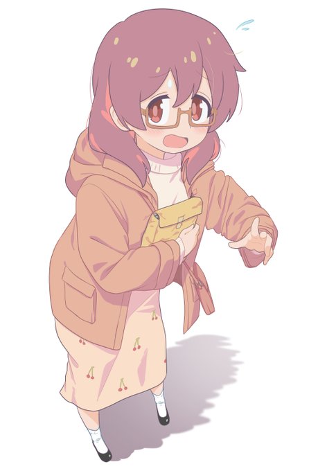 みよちゃん何買ったの～?
「えっ!?さっ!ささ参考書・・を・・・」
#おにまい #室崎みよ #おにまいお絵描き 