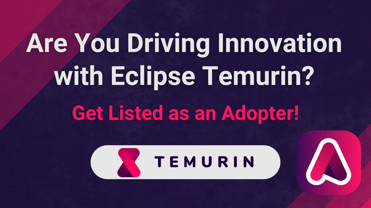 adoptium's tweet photo. #EclipseTemurin is used in mission critical enterprise settings requiring the highest quality #JavaSE offerings. Find out which companies are using Temurin in production, and how your organization can get started: https://t.co/wLakQrpbXv #Java #OpenJDK #Adoptium https://t.co/fjYenJZxDJ