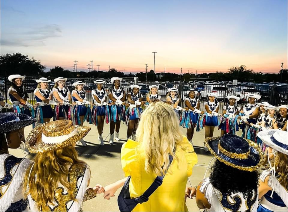 How about those amazing Blue Angels?! Led by Director, Abbey Dykema, the Blue Angels Drill Team continues to be an example of dedication and hard work. We look forward to many more performances this year! #littleelmisd #loboproud