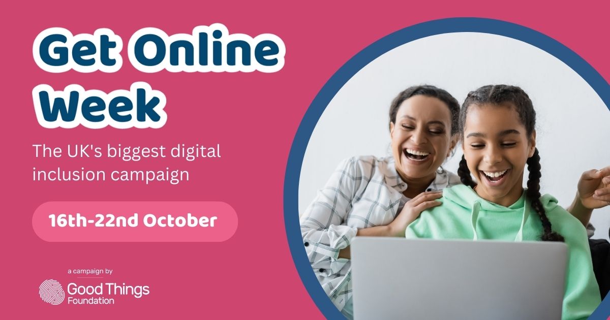 ⏳ There are exactly 2 weeks to go for #GetOnlineWeek!

If you haven't already, make sure to plan and register your event so you can engage new people and help those in your local community to get connected and learn digital skills.

Register your event👇 
bit.ly/31uSKCL