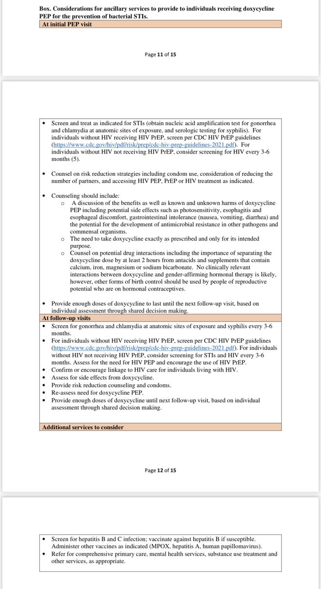 This is major for assisting local health departments implement similar guidelines with CDC backing.

But we still more studies for cisgender women; we cannot leave them behind!

#doxyPEP #STITwitter