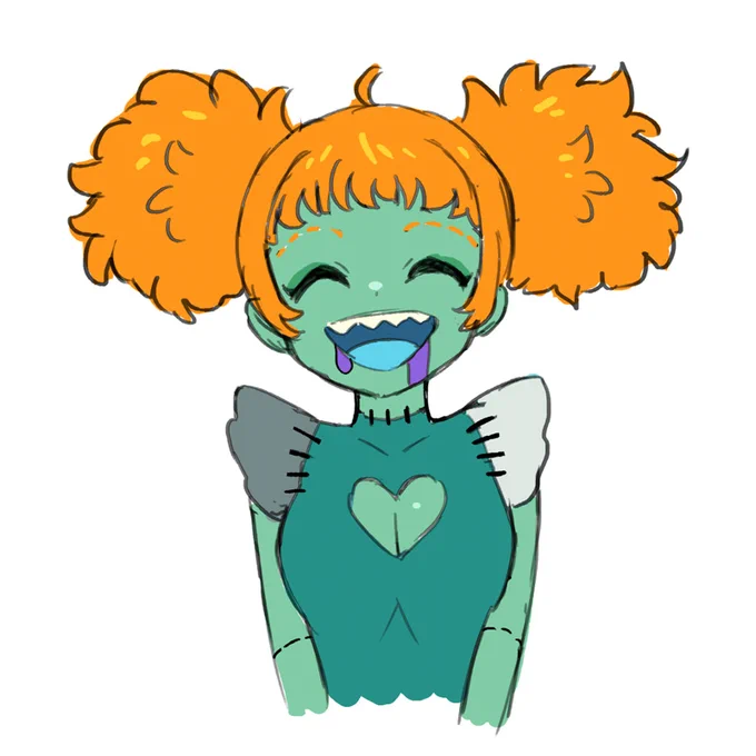 【ラクガキ】よだれ縫い眉っ子が描きたくなったので。 