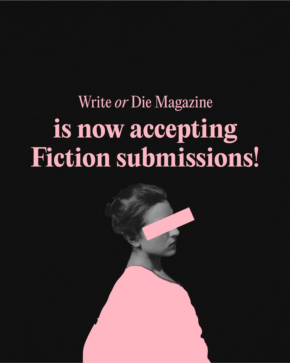 WriteorDieMag's tweet image. TODAY IS A BIG DAY 📣 Send us your good shit! 
Word count: 4000
Pays: $200 
Response time: 90 days 
Editors: Tamar Mekredijian and @suzannegrove 

more info/submit here: forms.gle/XAeHNMSsf2ZToT…
