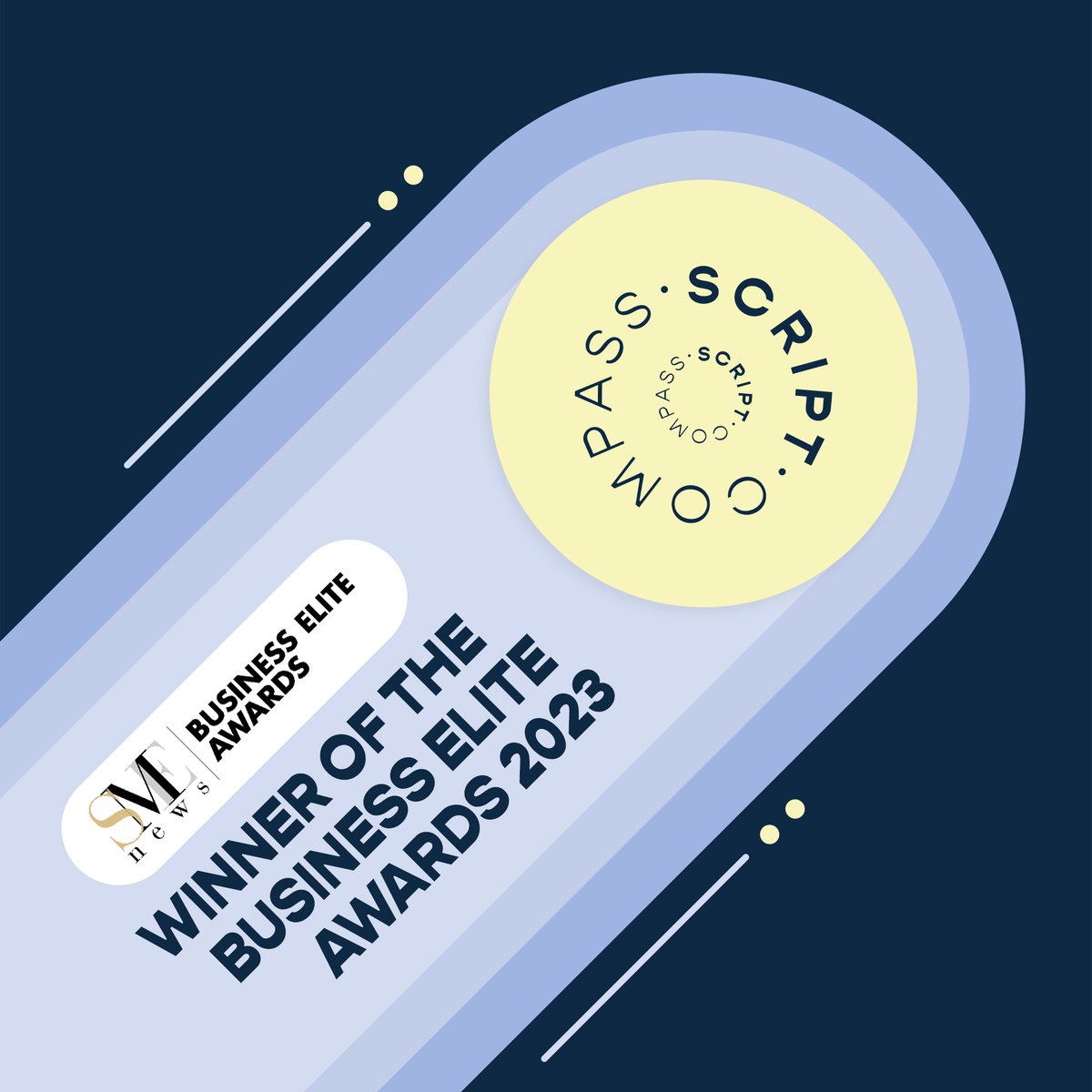 We are incredibly proud of the whole team at Script Compass for winning the 'Most Innovative Script Development Company' at the Business Elite Awards 2023.

Looking forward to seeing what the last few months of 2023 will bring us 🚀