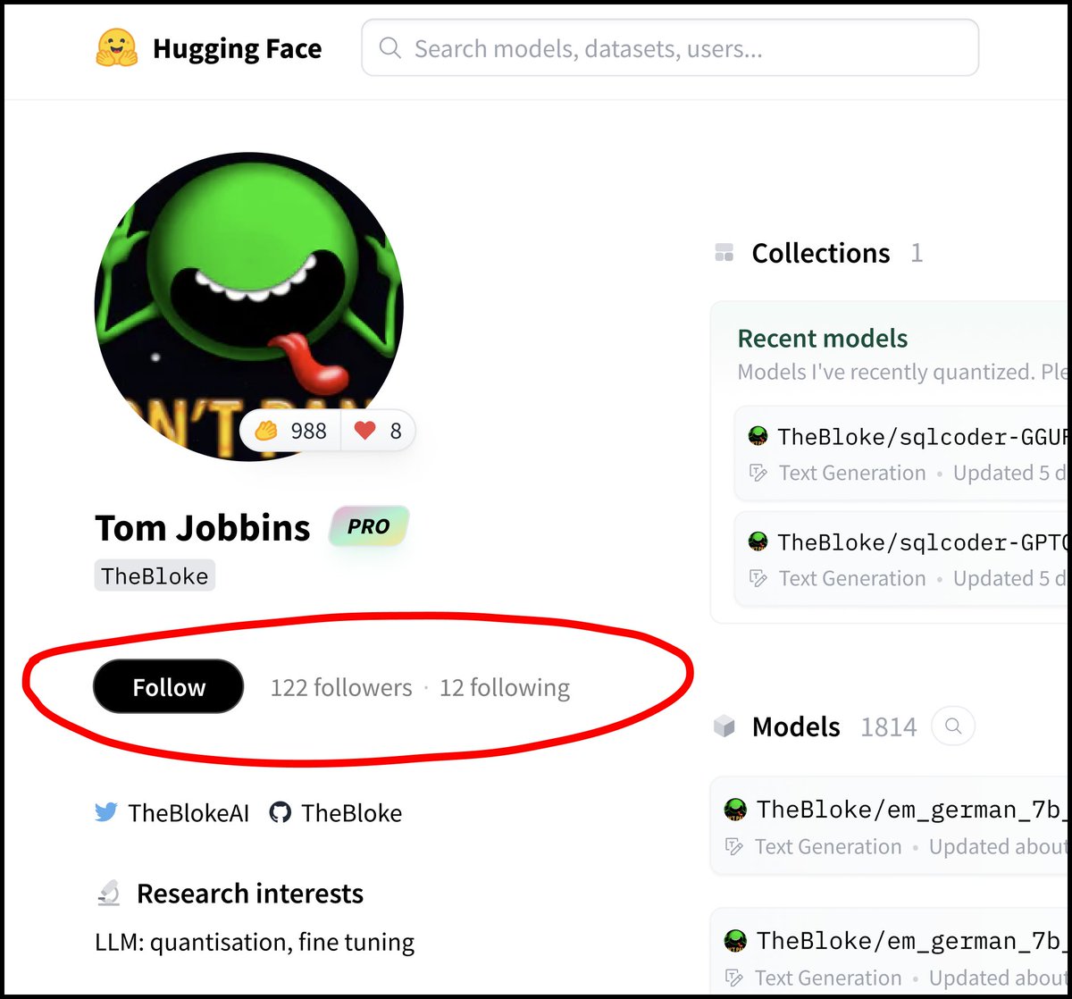 🤔 Are you interested in a "Follow" feature on the Hugging Face Hub?
➡️ This will allow you to see new models/records/spaces from users you follow.