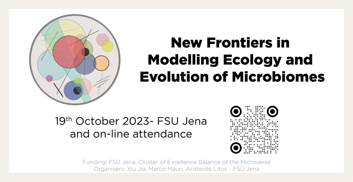 MarcoMauri81's tweet photo. The registration for the online attendance of the symposium

"New Frontiers in Modelling Ecology and Evolution of Microbiomes" - 19 October in Jena

is now open! Subscribe to listen to the talks via zoom.

@microverse_exc @UniJena @LeibnizHKI @LeibnizFLI

https://t.co/Ab5wCY1UEc https://t.co/sp0Yt308r8