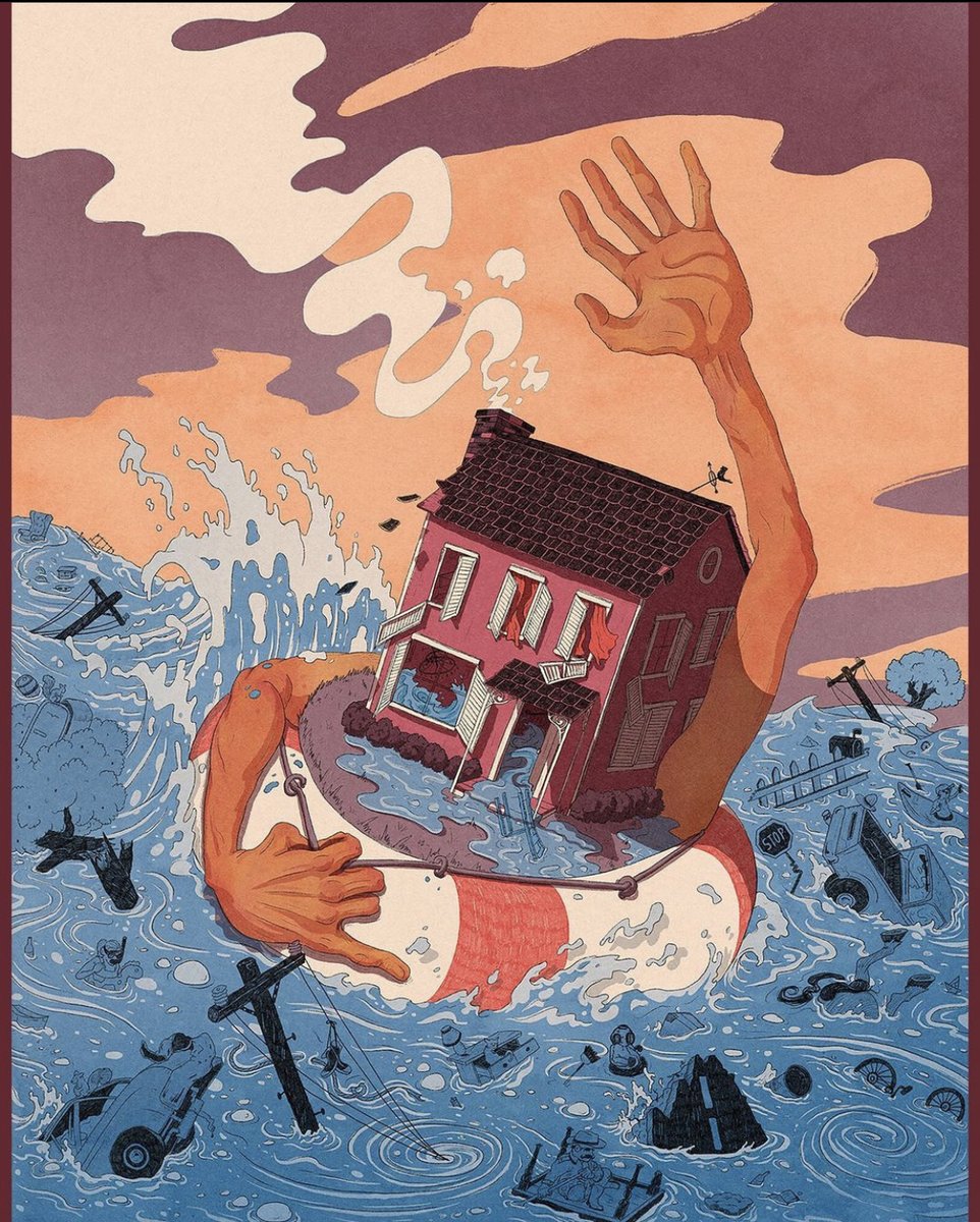 SVA_News's tweet photo. The extreme flooding last week in New York made @svanycalumni and faculty member @oliverdrawing's “natural disasters” illustration series—created earlier this summer—extra prescient.

Hope everyone was safe and made out okay with their living spaces. ❤️ https://t.co/Blo7ftQIAF https://t.co/r8nNKzqyPk