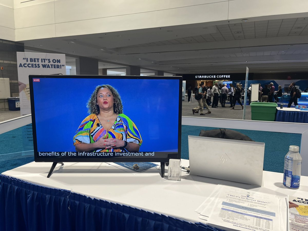 Watching <a href="/ifetayovenner/">Ifetayo Venner</a> and others tell theirs #water stories. 

#WEFTEC #WEFTEC2023 #weftec23