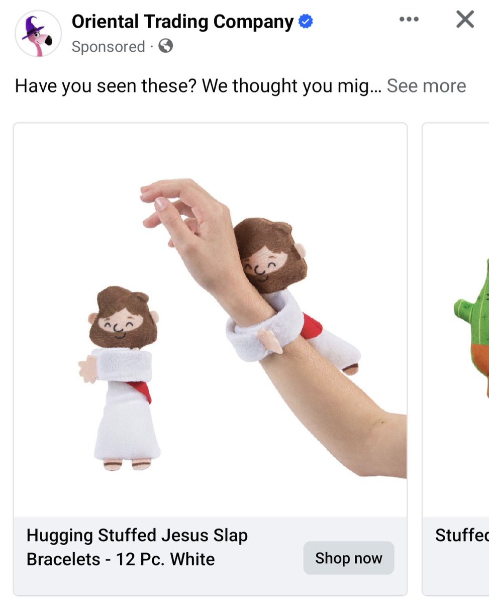 BCosISaidSo's tweet photo. Jesus Slap Bracelet #todayinbandnames https://t.co/4Jj4blKkSh
