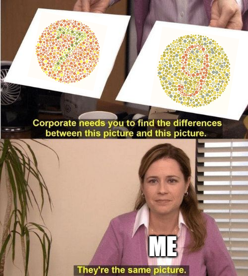 RevBurn's tweet photo. Happy National Colorblindness Awareness Month! https://t.co/ntSMCDLFSa