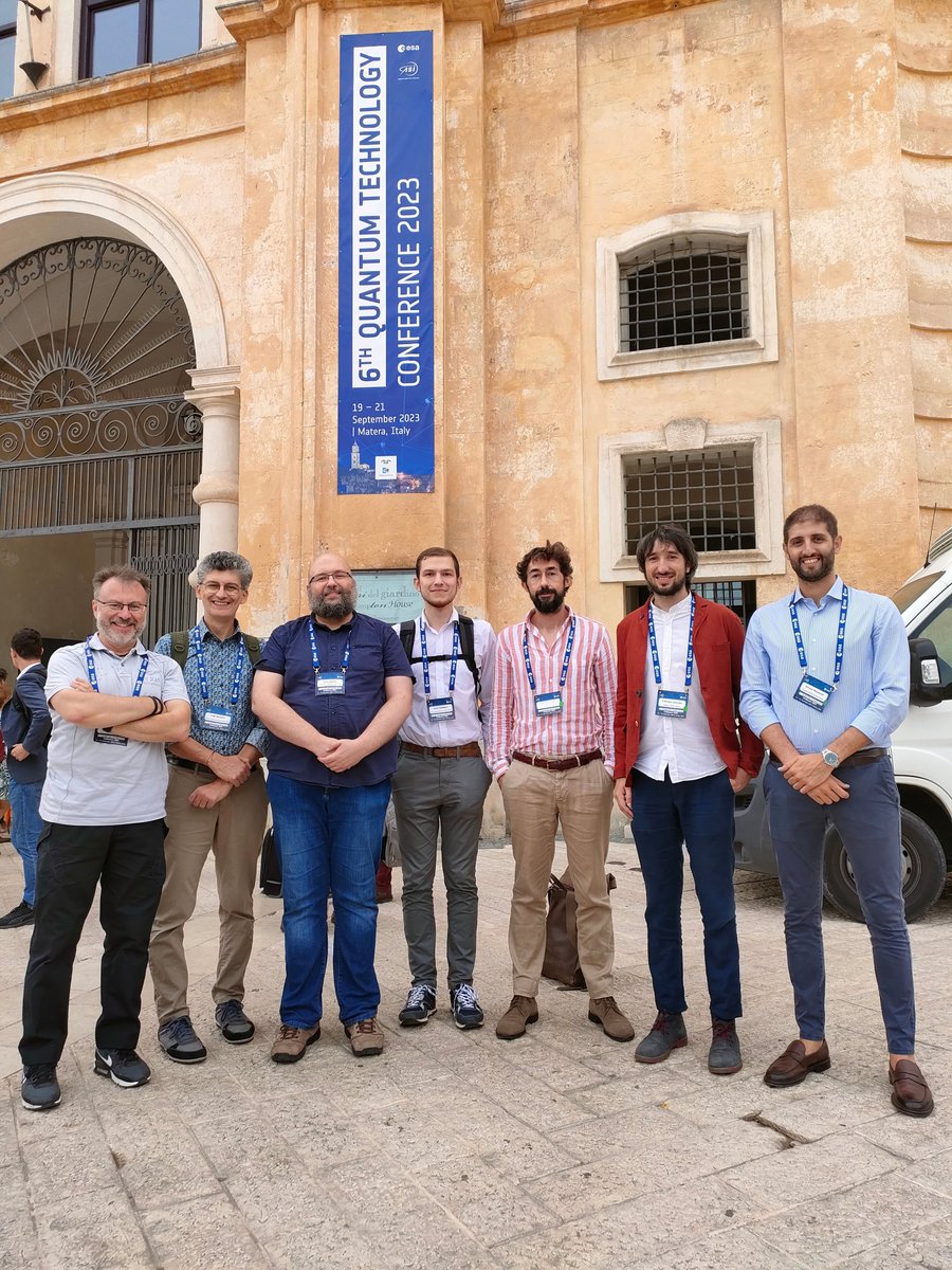 blesa_ux's tweet photo. Happy to meet @ESA_EO partners from @CERN @CERNopenlab @LRZ_DE @PAN_akademia CAMK @Thales_Alenia_S @fzj_jsc working on #quantum computing for #EO and #HPC at @esa 6th Quantum Technology Conference in Matera, Italy!

https://t.co/XpiIkJfVmK

#QC4EO 🌎🐈‍⬛#philab https://t.co/wUxwKsMlwl