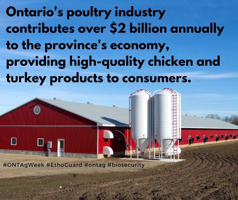 Happy #ONTAgWeek !  EthoGuard would like to honour our farmers and their commitment to sustainable agriculture.  #EthoGuard #ontag #biosecurity #cfo #ThinkTurkey #ontariofarmers #loveONTfood
