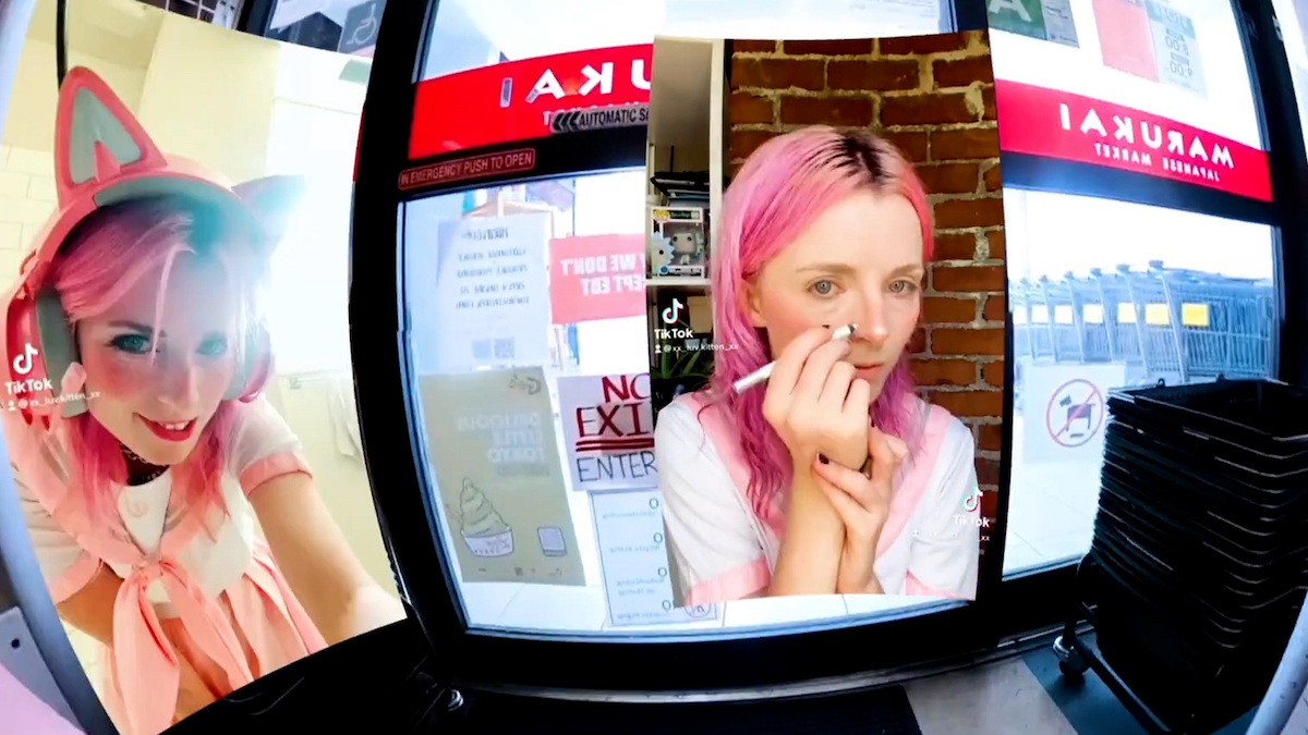 Hustling up quick cash and alienating her loved ones, a struggling Twitch streamer heads to an influencer meetup at Buffalo Wild Wings. Bobby McCoy directs “xX_luv.kitten_Xx,” a hyper stylized character study filmed w/ a 360 degree cam. [Online Premiere] nobudge.com/xx-luv-kitten-…