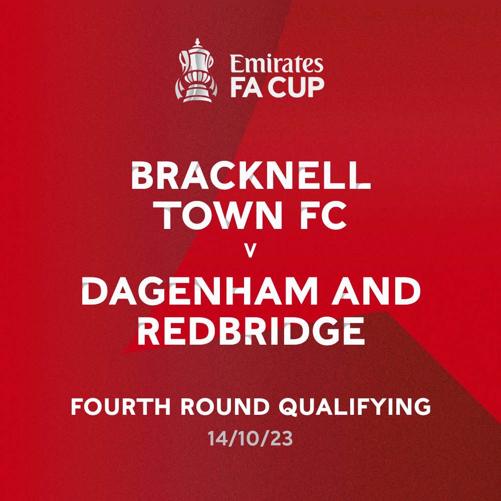 We've been drawn at home to Dagenham and Redbridge in the next round of the FA Cup!

#TOGETHERBTFC #COYR.
