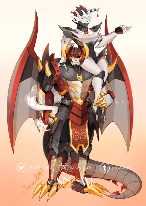 Commission PART.2 Commission for @/Huxin Gem! OC Royal Zenith & Meleys! I love this so much!! Thanks for commissioning me! - #Transformers #Commission #commissionopen