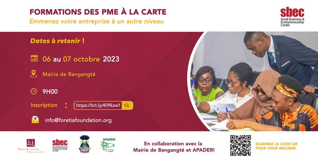 Souhaitez-vous faire passer votre entreprise à un niveau supérieur?

Rejoignez-nous à #Bangangté, région de l'Ouest du Cameroun, les 06 et 07 octobre 2023, pour élever vos compétences en affaires.

#SBEC
#EmpowerWomenandYouths