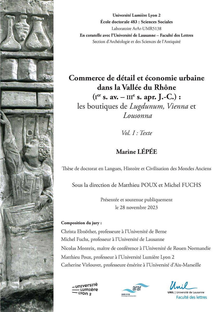 LepeeMarine's tweet photo. Heureuse de tenir entre les mains l'aboutissement de ces six dernières années de recherches ! 🎉 Soutenance publique le 28 novembre à 14h en Salle des Colloques à l'Université Lyon 2 @ArarLabo https://t.co/NSseFv4Crj