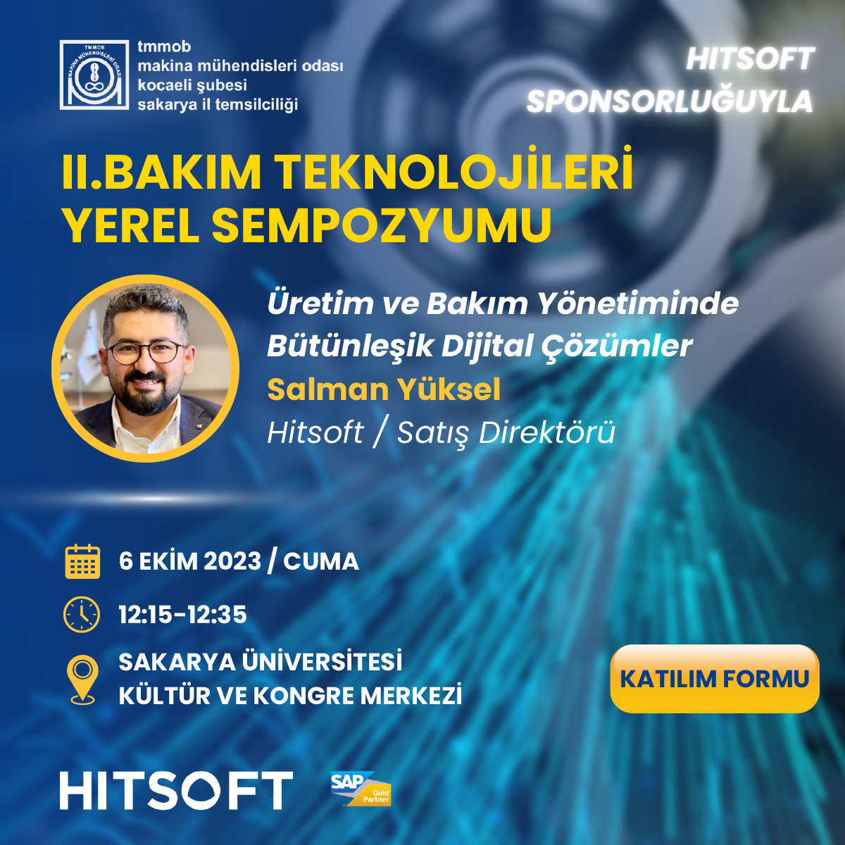 Hitsoft's tweet image. 📣Hitsoft olarak II. Bakım Teknolojileri Yerel Sempozyumu'nun #sponsor u olduğumuzu gururla duyuyuyoruz!🚀

Sizleri aramızda görmekten mutluluk duyarız.
Katılım linki:
🔗bit.ly/46bBMsF

#Hitsoft #SAPGoldPartner #SAPBusinessOne #SAPB1 #SAPERP #DijitalDönüşüm #Sempozyum