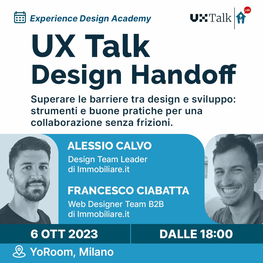 Designer 🤝 developer! Come si ottiene una collaborazione efficace e priva di frizioni? Come si gestiscono i flussi di comunicazione e quali sono i tool che semplificano il lavoro di handoff tra il design e lo sviluppo?