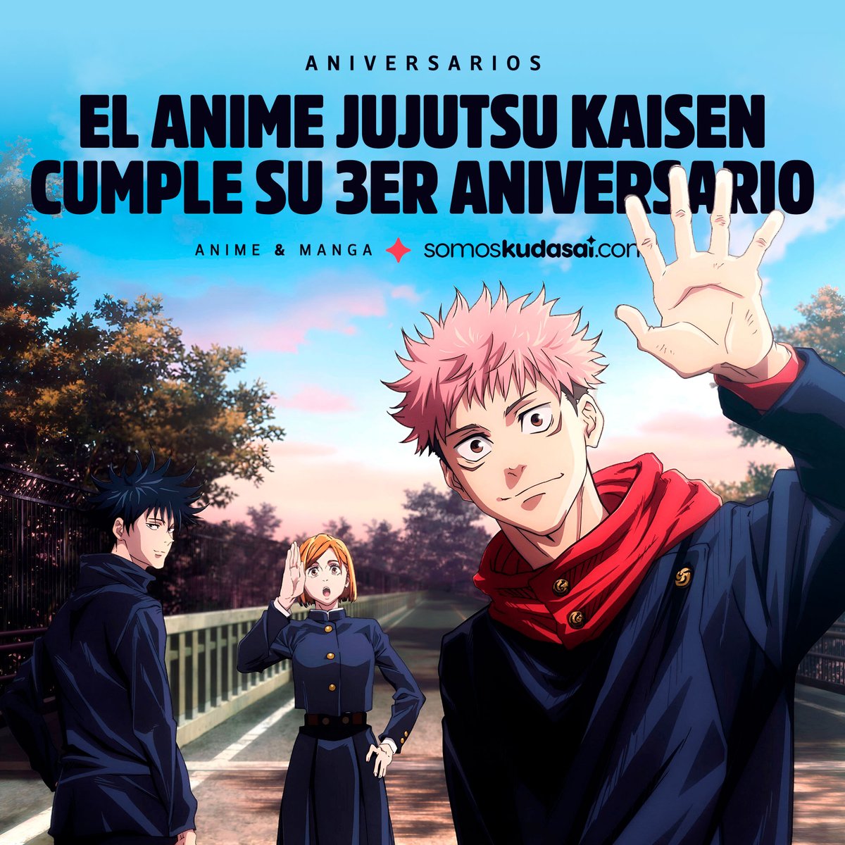 animetrends's tweet photo. Hace tres años se estrenaba la adaptación al anime de "Jujutsu Kaisen" en Japón. Muchos fanáticos coinciden en que fue esta franquicia la que catapultó la popularidad de los estudios MAPPA a nivel mundial.
#JujutsuKaisen https://t.co/Sxr2Gq7EXt