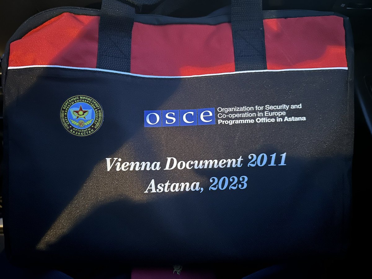 YuriFenopetov's tweet photo. Tomorrow, our Office @OSCEinAstana is facilitating a visit to the Taldyqorgan Airbase 🇰🇿, organised by the @modgovkz within the framework of the Vienna Document (2011), with participation of over 35 military representatives from @OSCE participating States.
Stay tuned!
#CSBM https://t.co/tYryQ2ISda