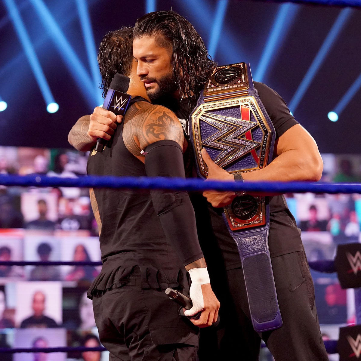 #Throwback for the day!
#SmackDown after #WWEClash October 2, 2020

#RomanReigns #JeyUso #PaulHeyman 

[📸 WWE]