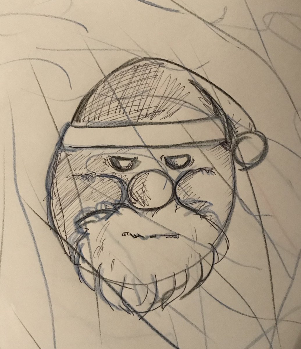 Gluttony_death's tweet photo. @akasatana9981 一昨年のクリスマス頃に描いた落書き😆 https://t.co/pSmUeLJlxT